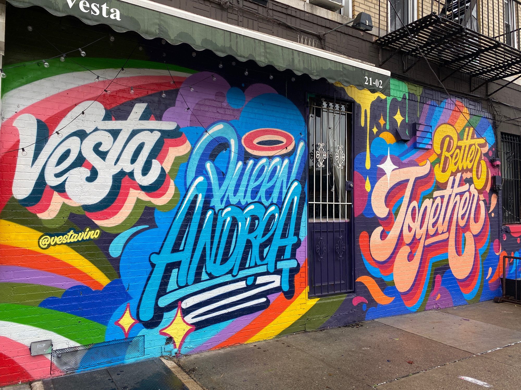 mural in Queens by artist Queen Andrea.