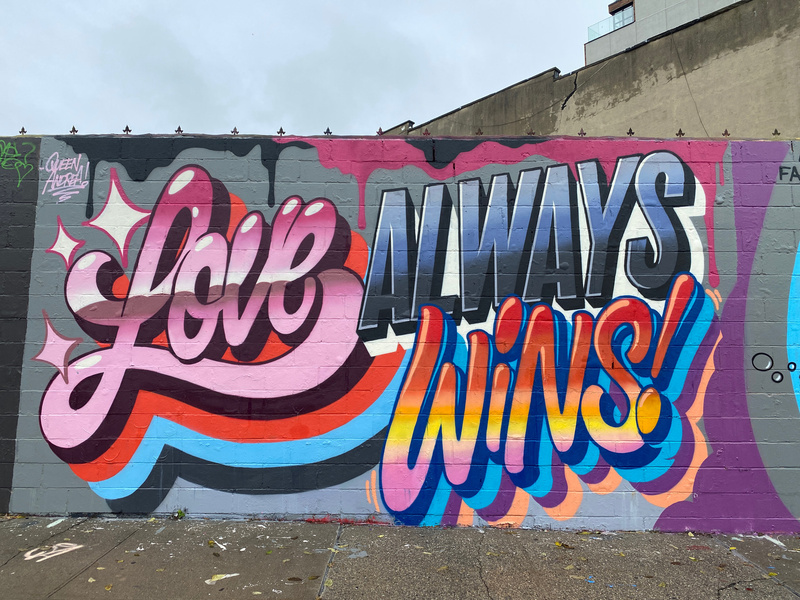 mural in Queens by artist Queen Andrea.