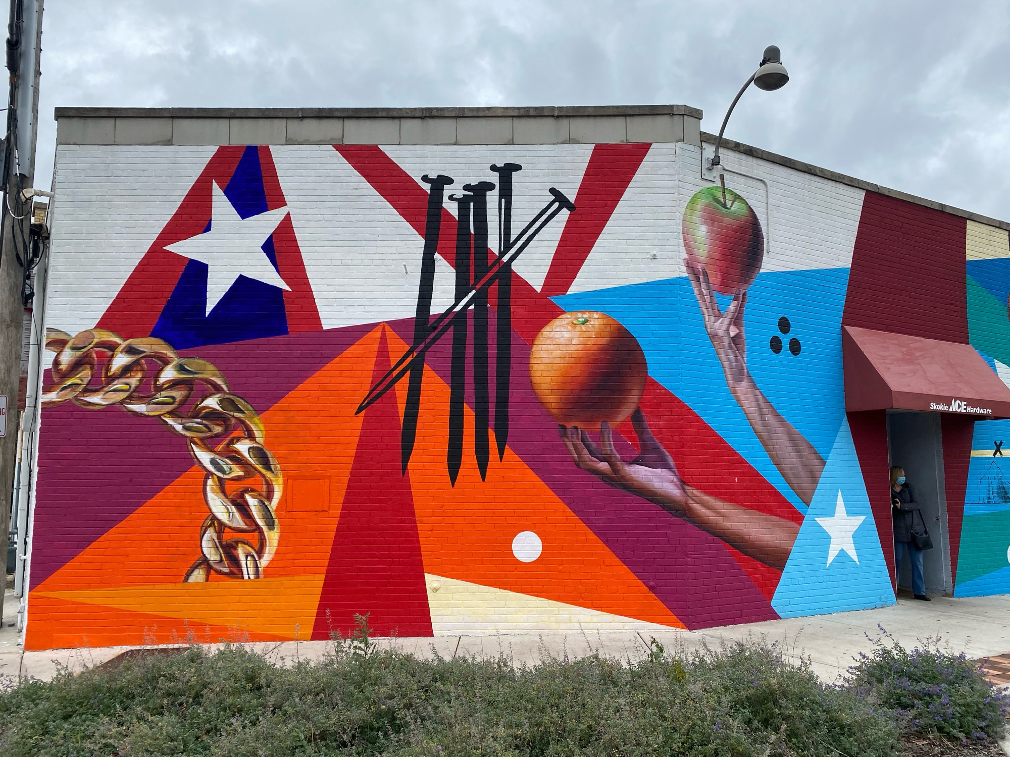 mural in Skokie by artist Jeff Zimmermann.