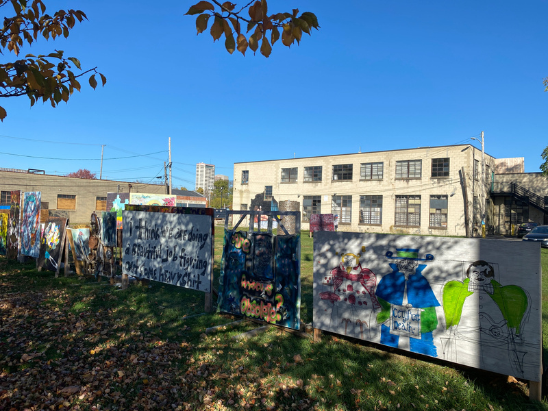 mural in Columbus by artist unknown.