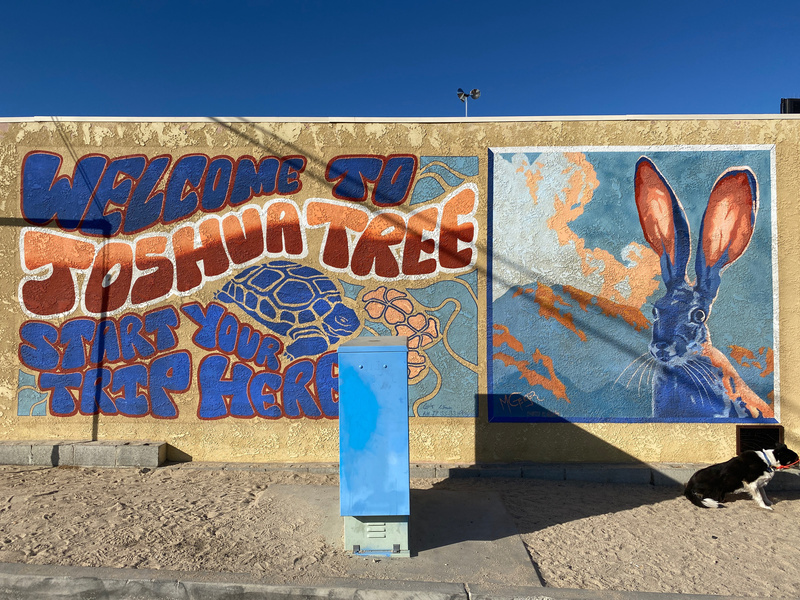 mural in Joshua Tree by artist unknown.