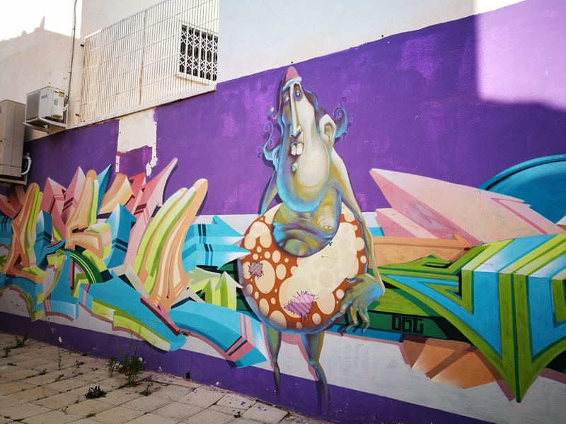 mural in Orihuela by artist unknown.