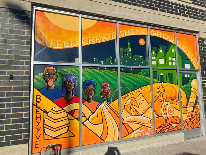 mural in Chicago by artist unknown.