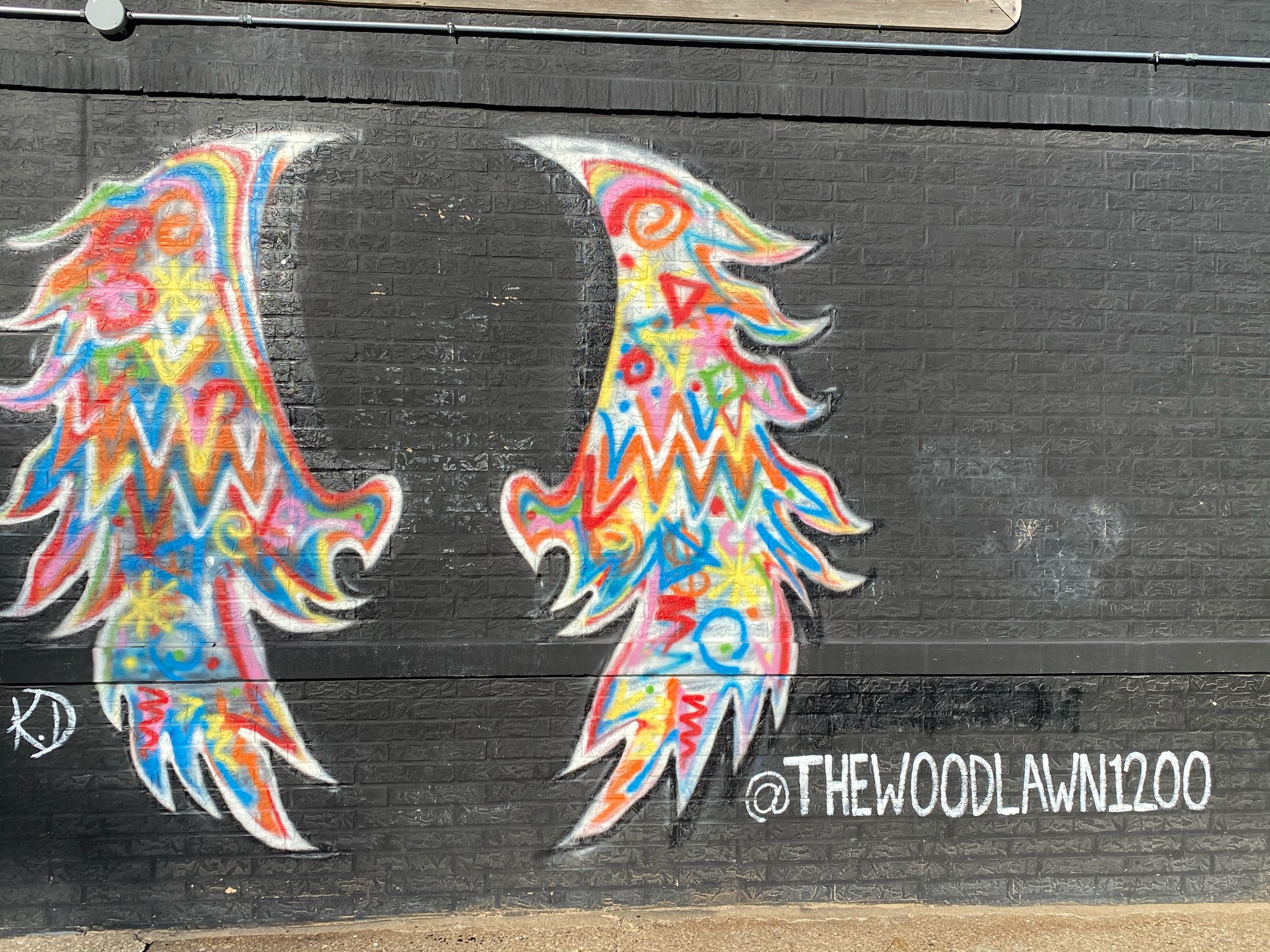 mural in Chicago by artist Kaliefs Kanvas. Tagged: wings