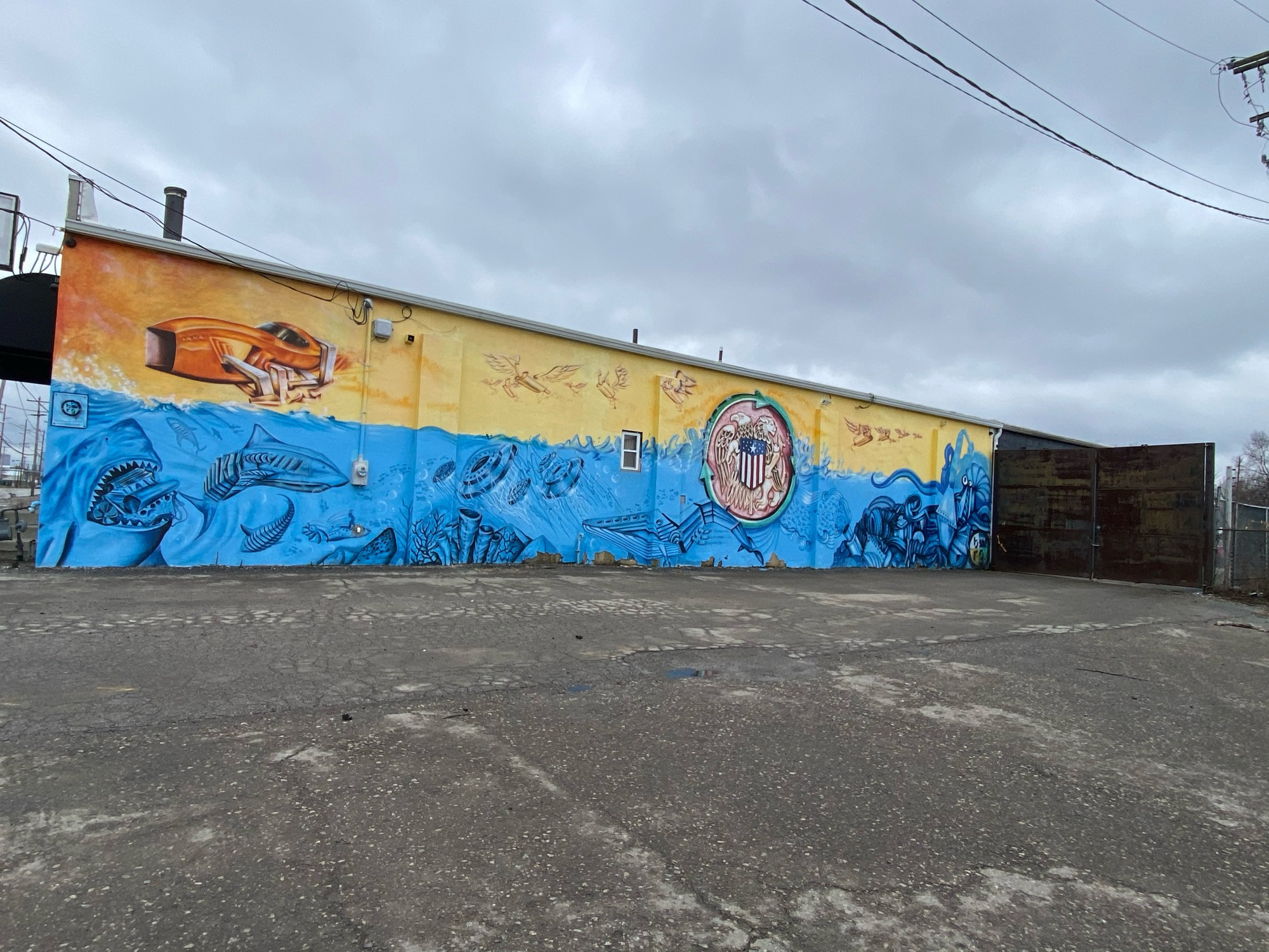 mural in Columbus by artist unknown.
