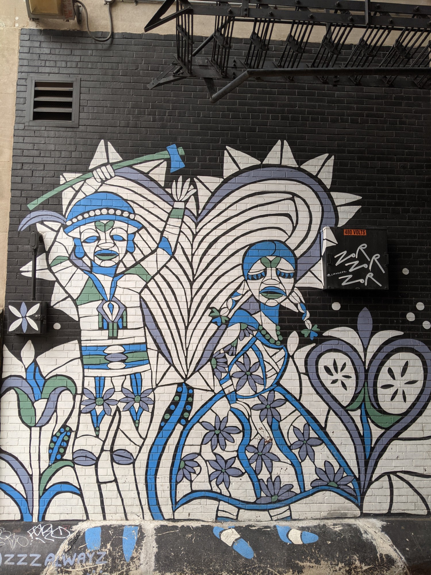 mural in Chicago by artist Zor Zor Zor.