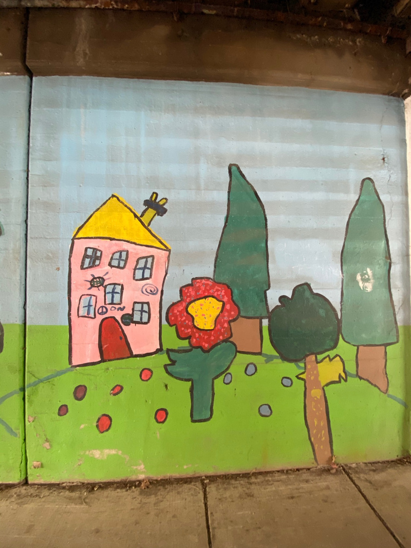 mural in Oak Park by artist unknown.