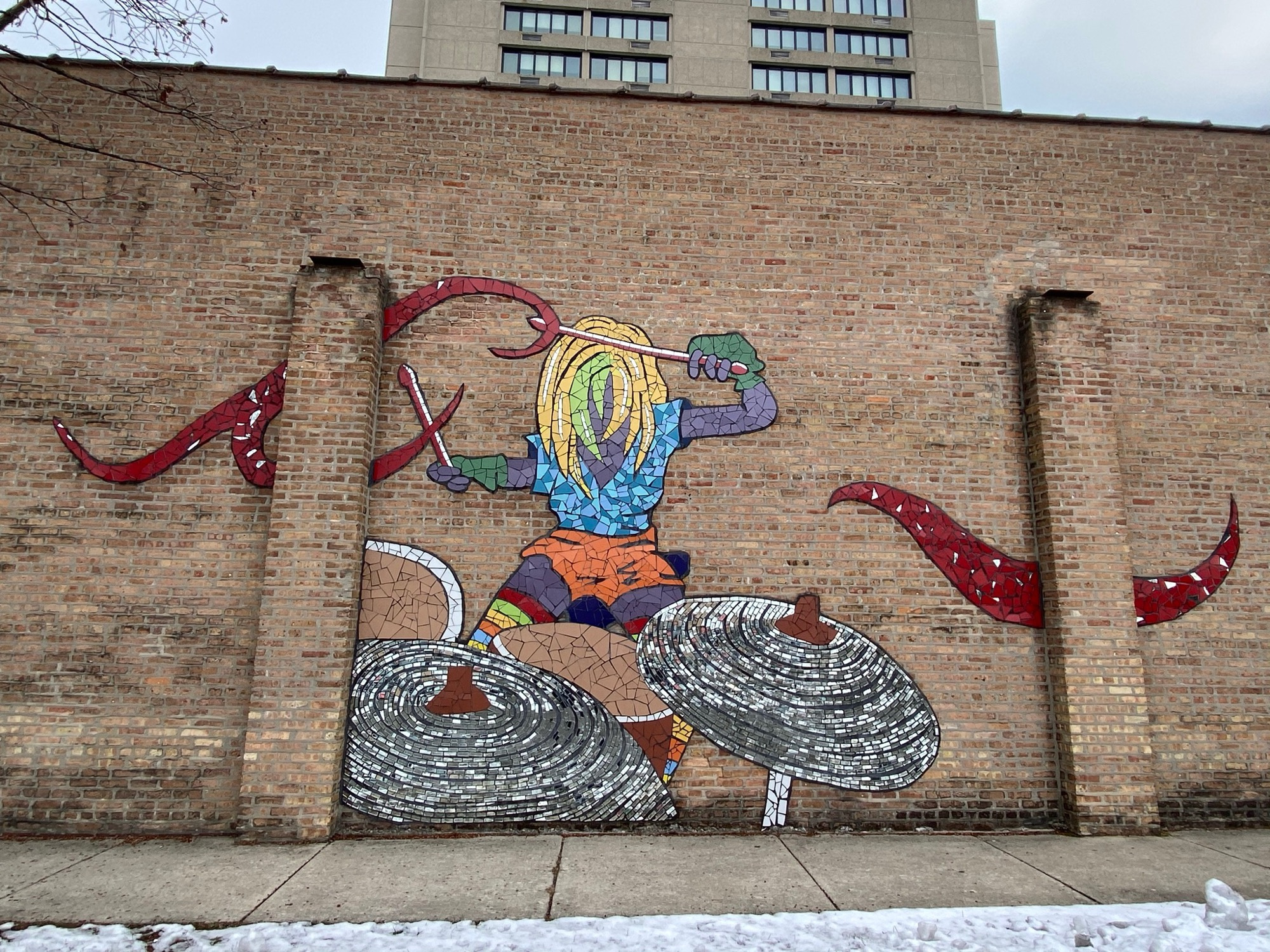 mural in Oak Park by artist unknown.