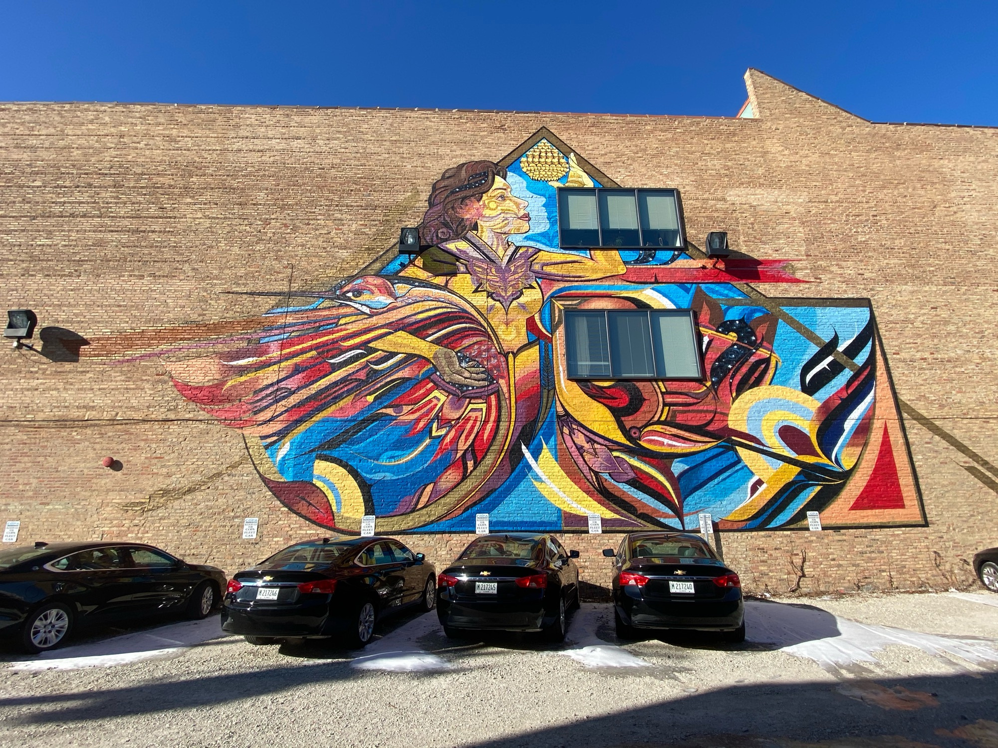 mural in Chicago by artist Miguel Del Real.