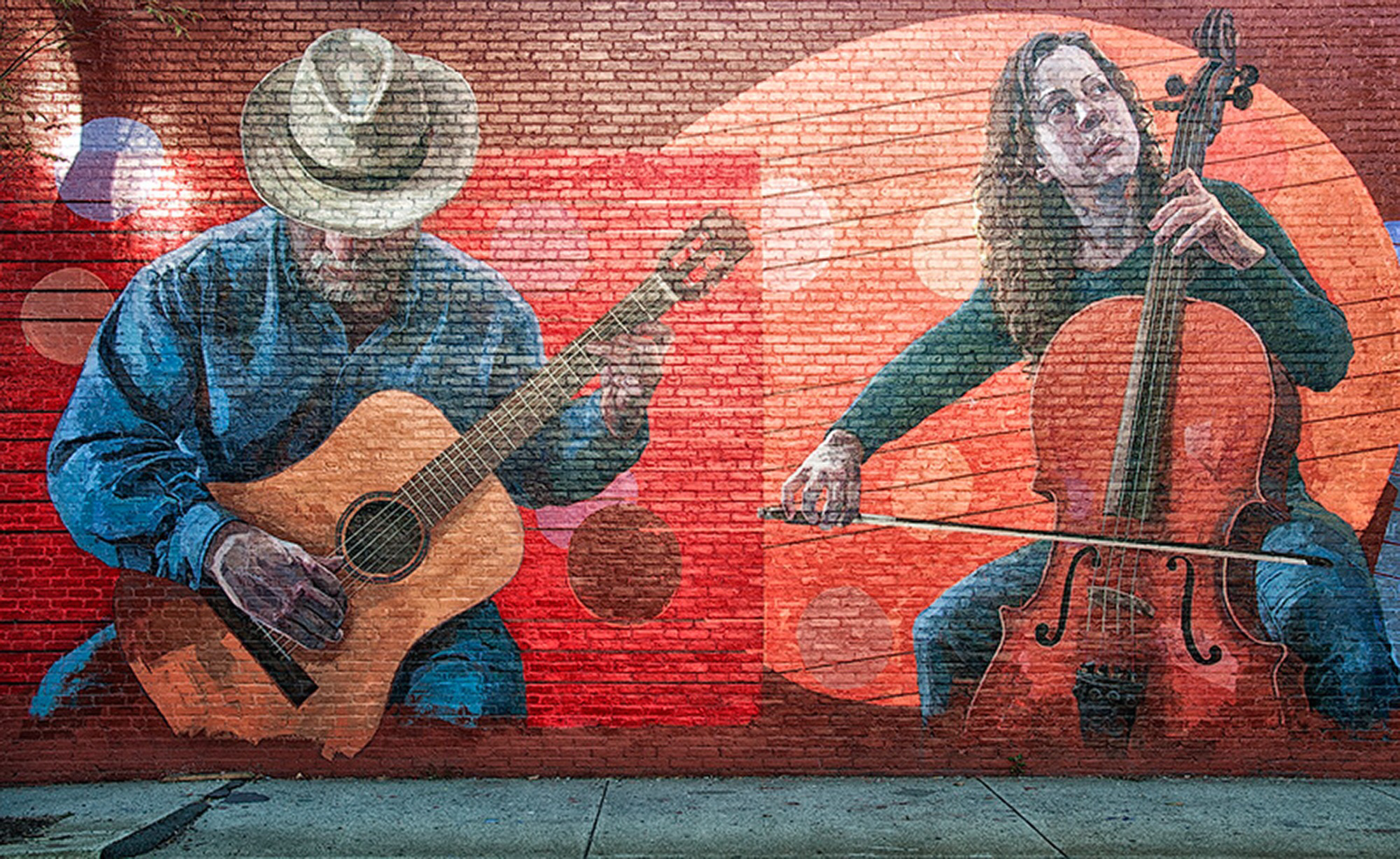 mural in New London by artist unknown.