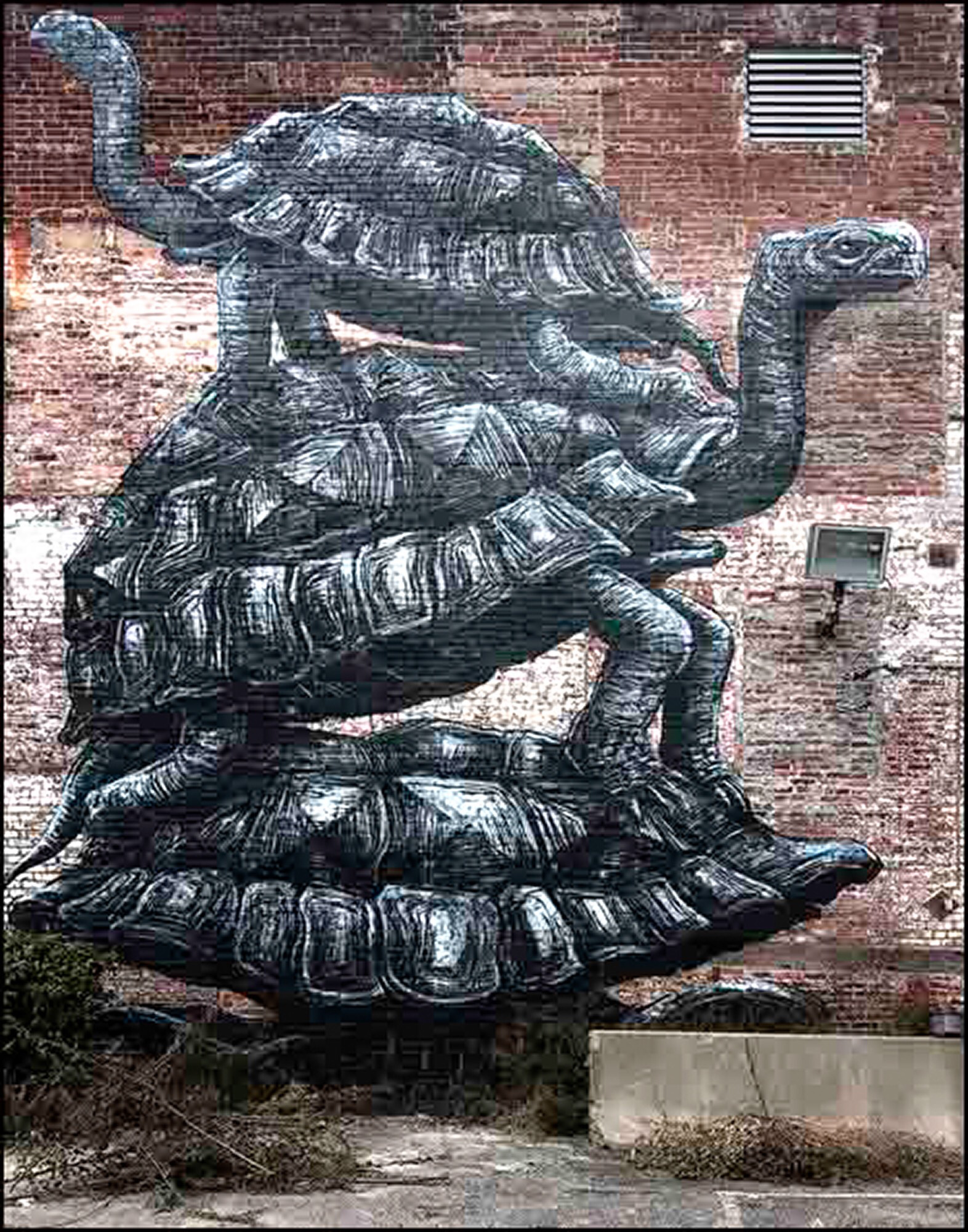 mural in Richmond by artist ROA.
