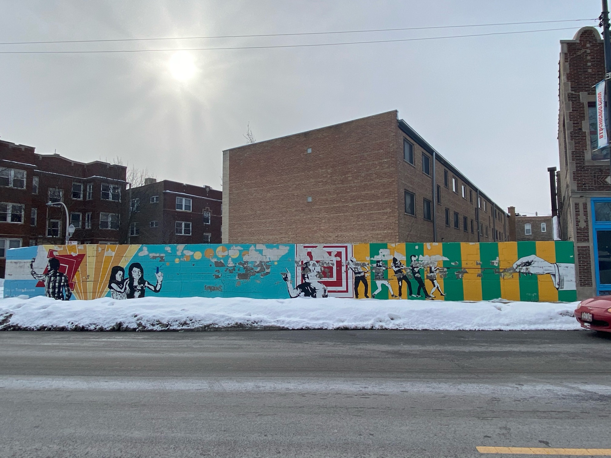 mural in Chicago by artist Shawn Teseo Ballarin. Tagged: music