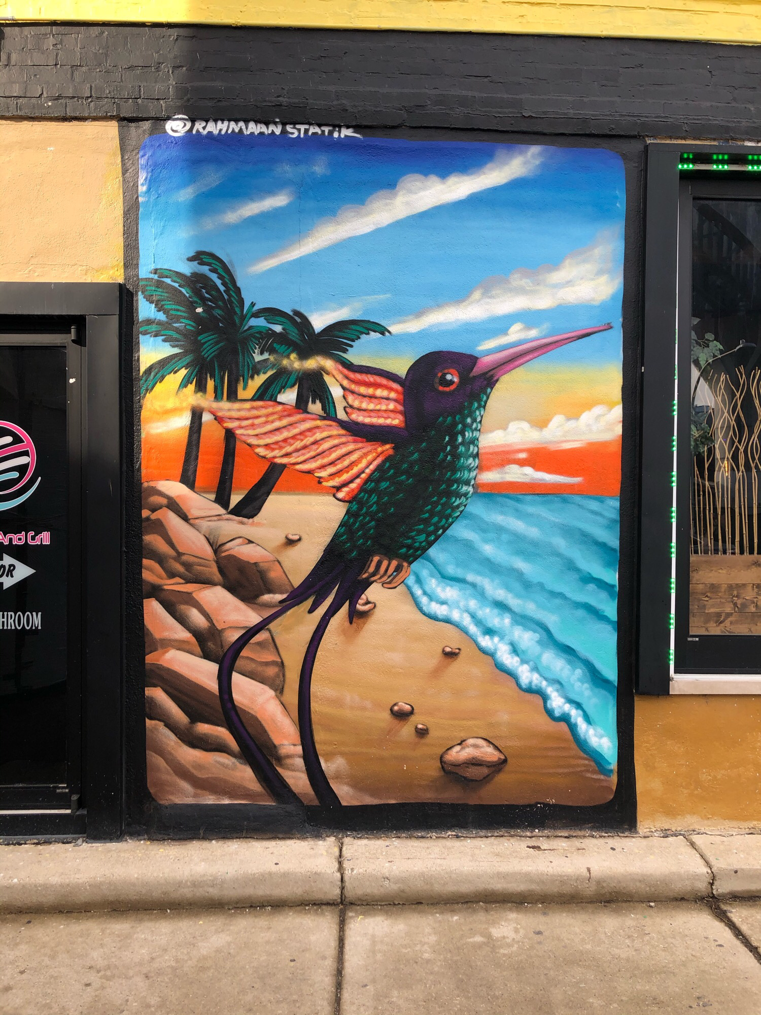 mural in Chicago by artist Rahmaan Statik. Tagged: animals