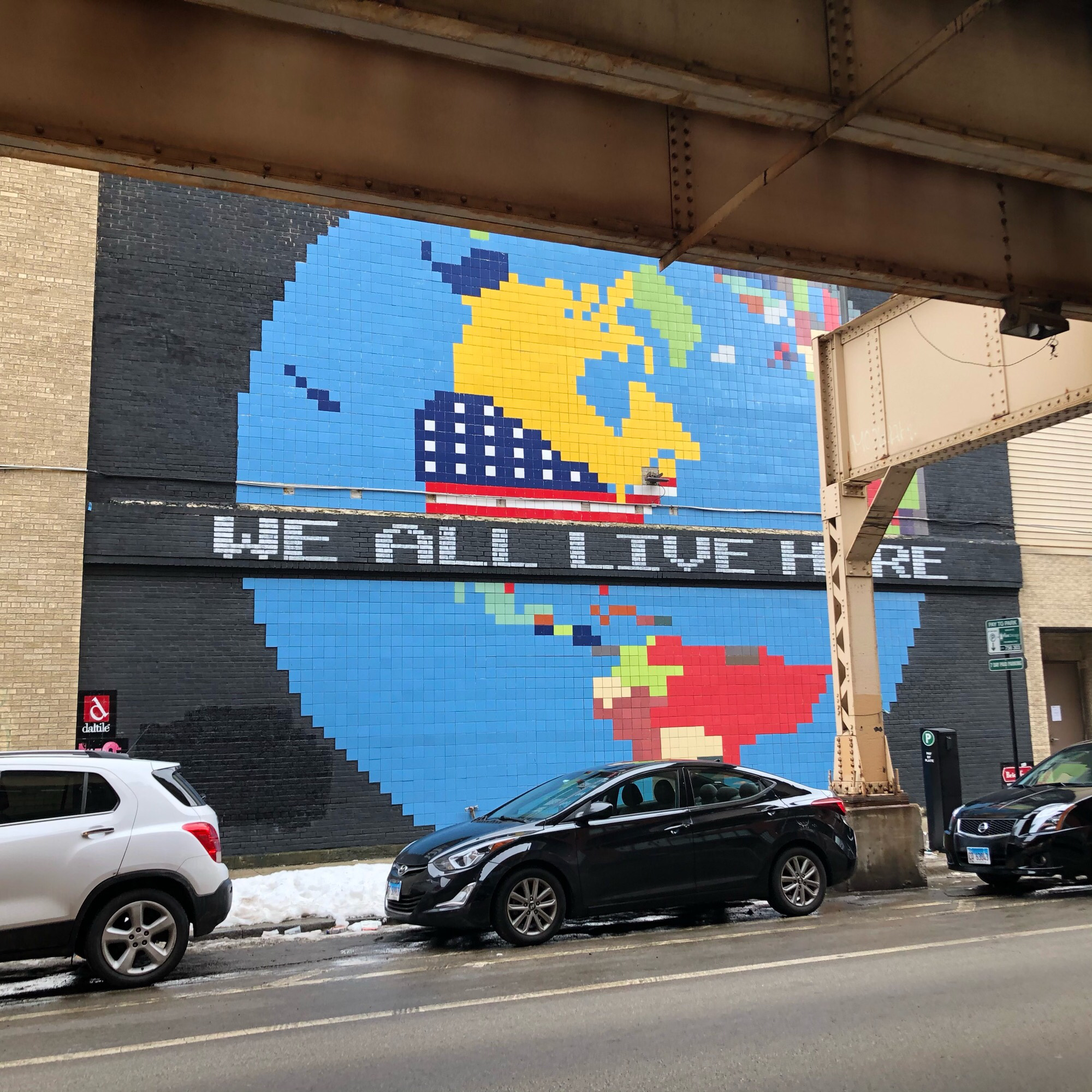 mural in Chicago by artist We All Live Here.