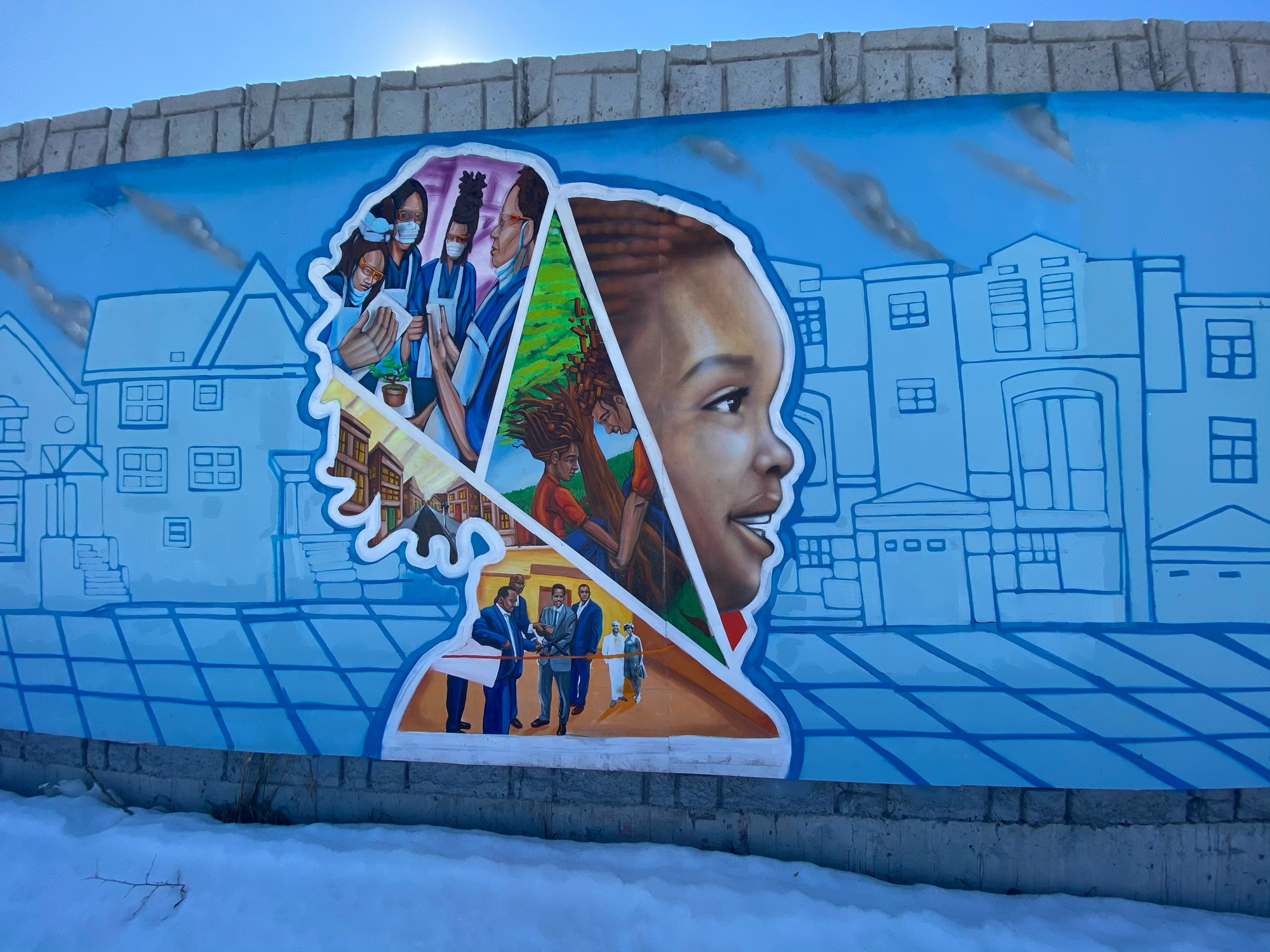 mural in Chicago by artist Shawn Michael Warren.