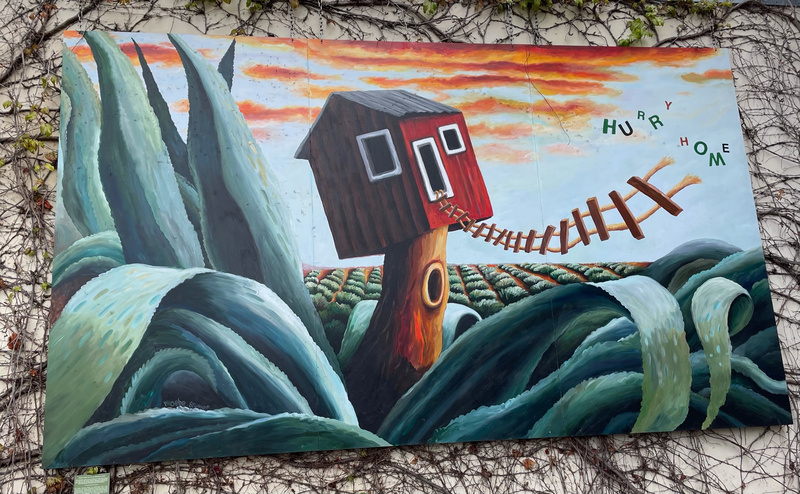 mural in Santa Barbara by artist unknown.