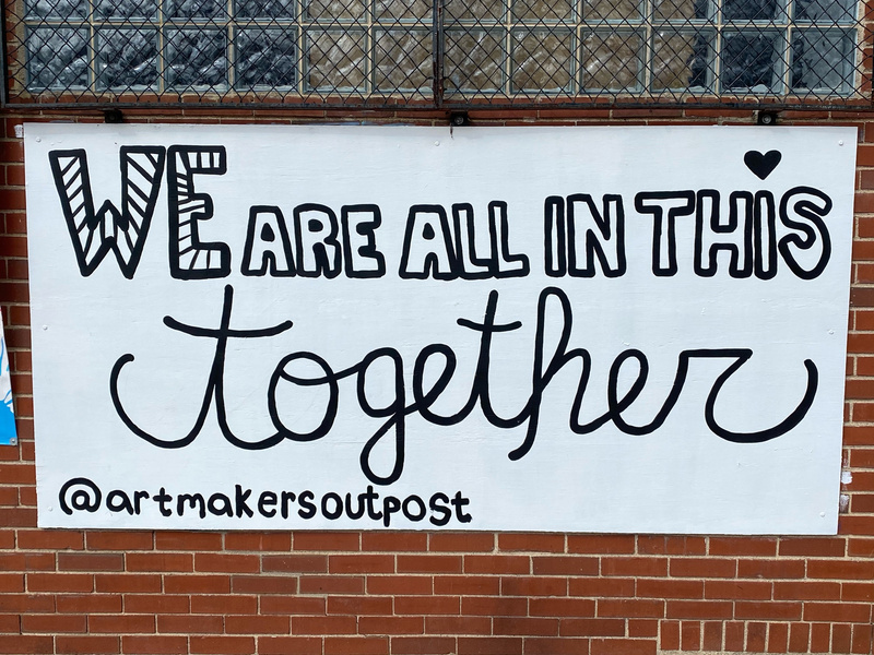 mural in Evanston by artist unknown.