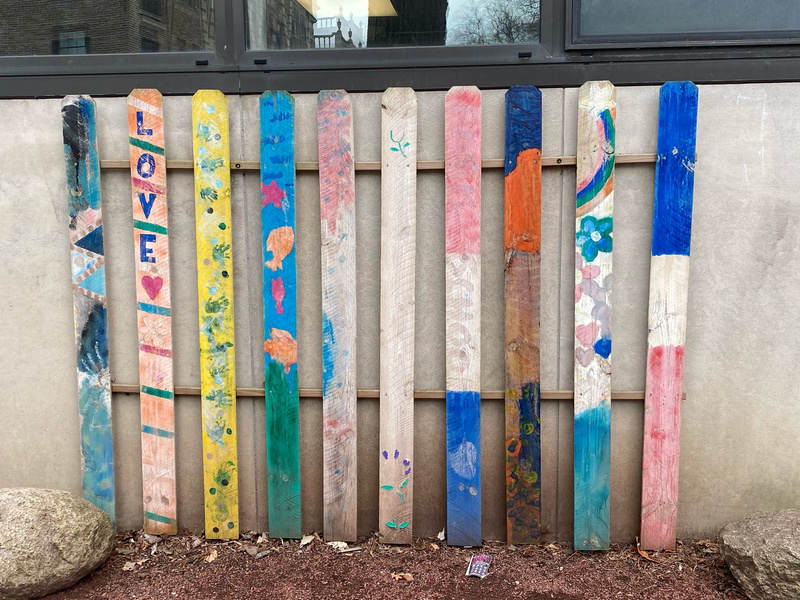 mural in Evanston by artist unknown.