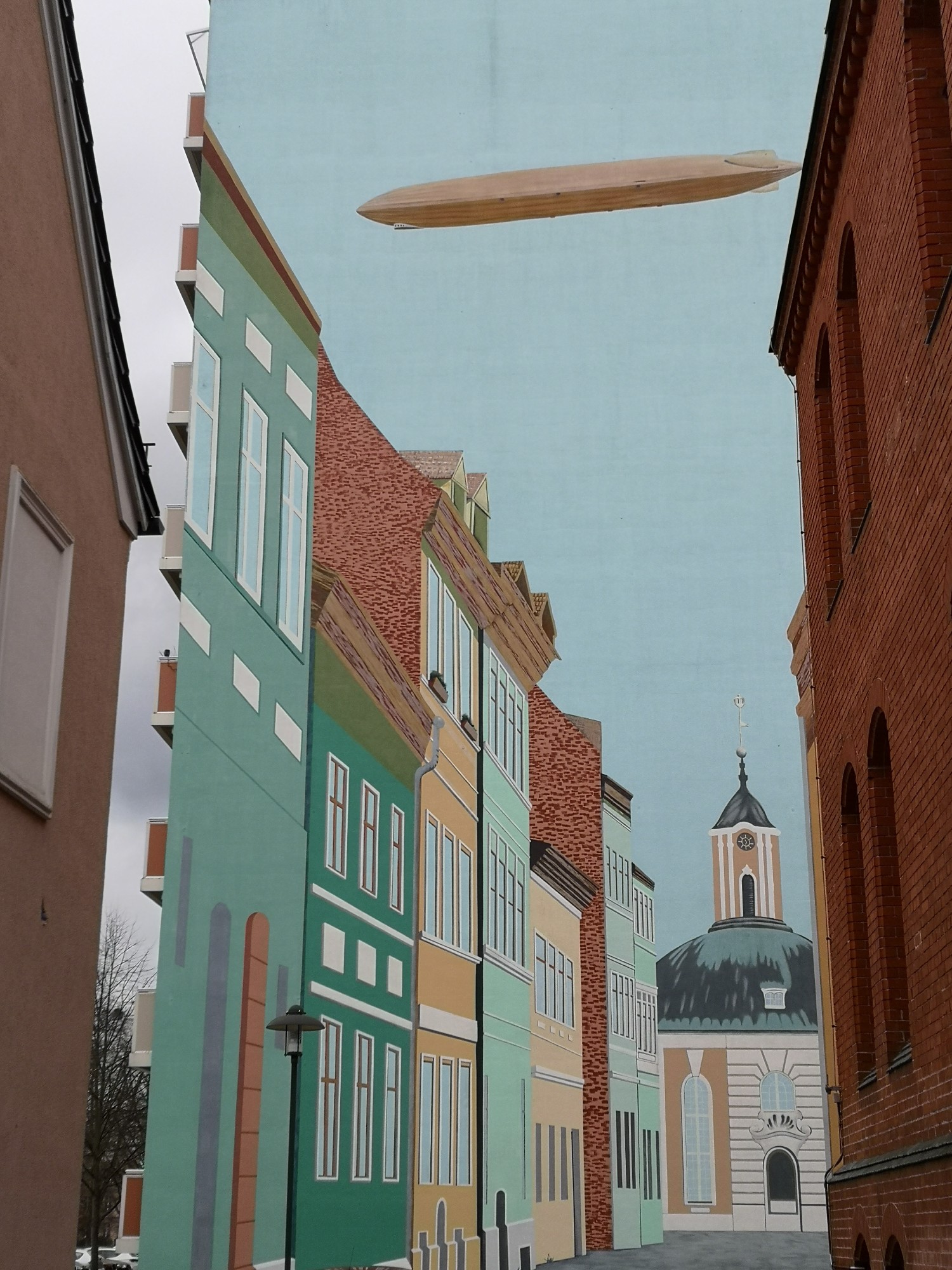 mural in Schwedt/Oder by artist unknown.