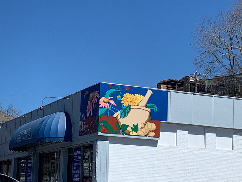 mural in Asheville by artist unknown.