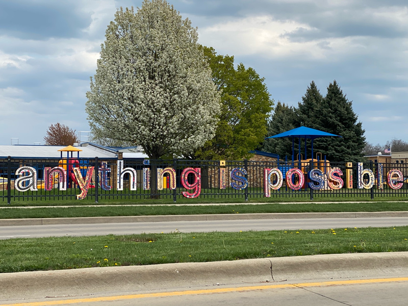 mural in Lincolnwood by artist unknown.
