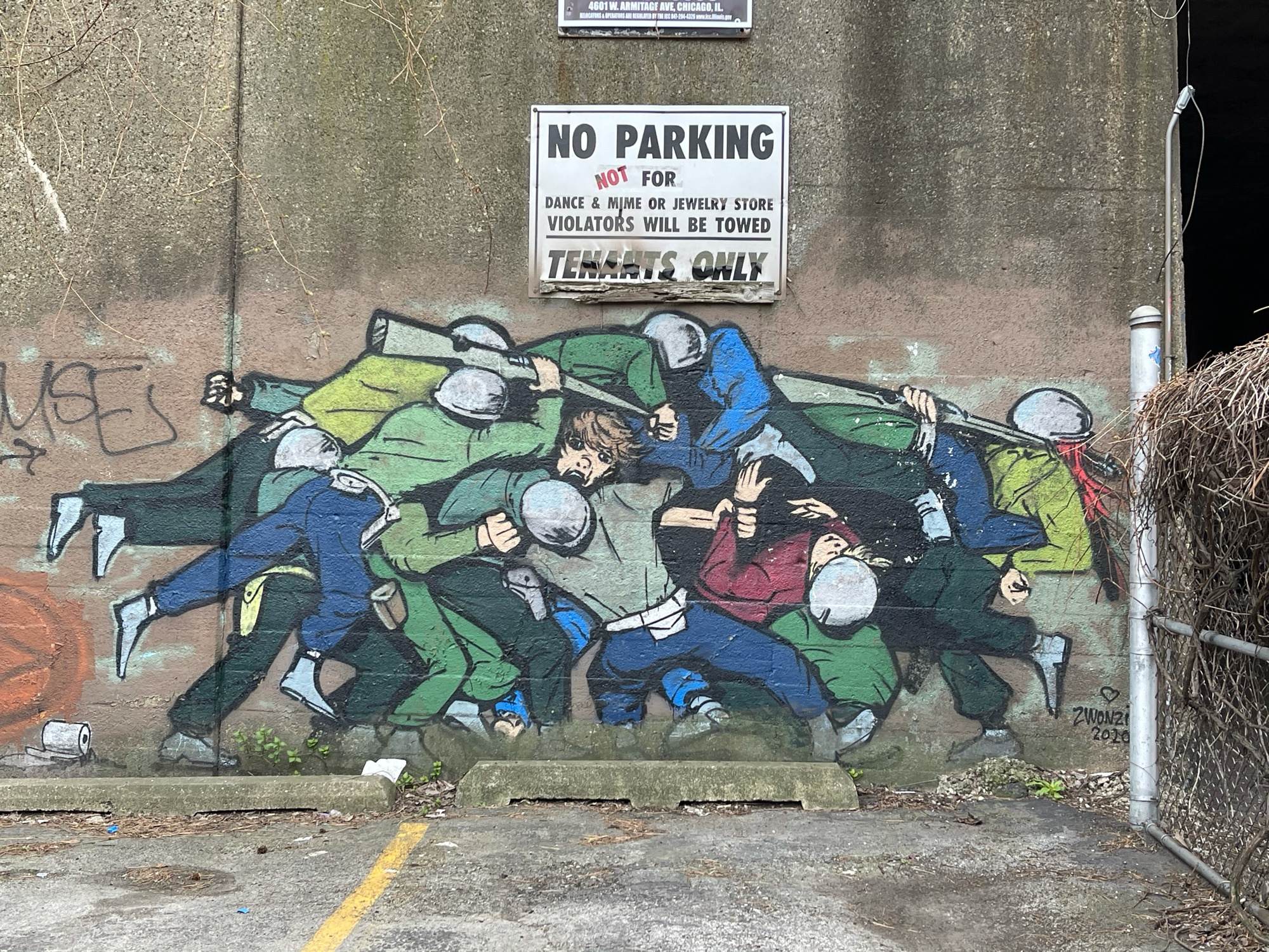 mural in Chicago by artist Zwonzilla.