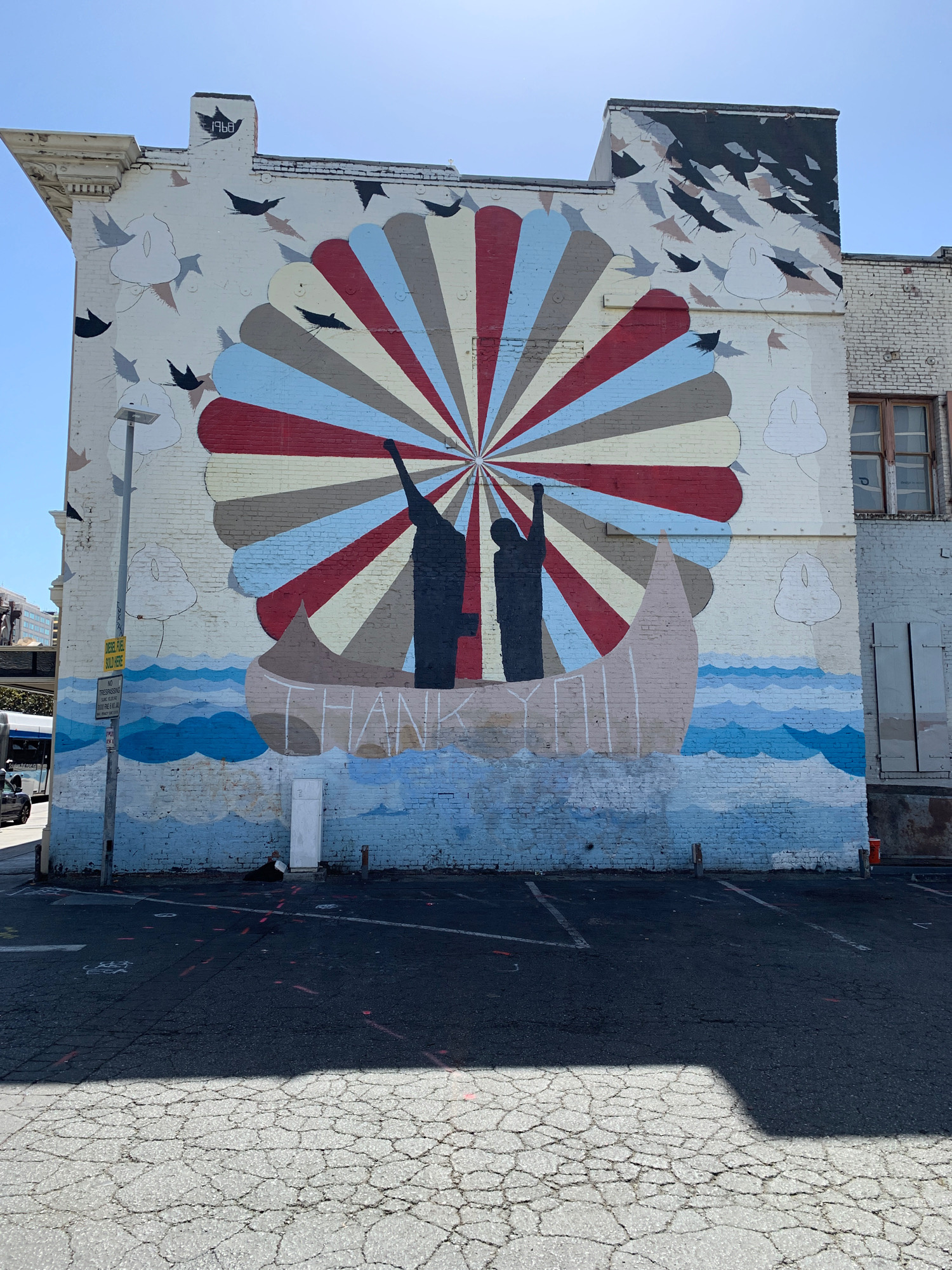 mural in San Jose by artist unknown. Tagged: sports, Tommie Smith