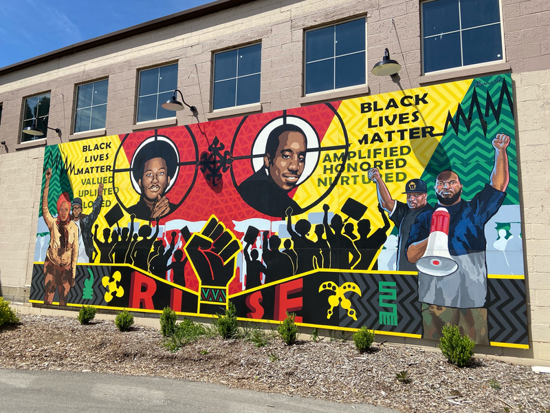 mural in West Allis by artist unknown.