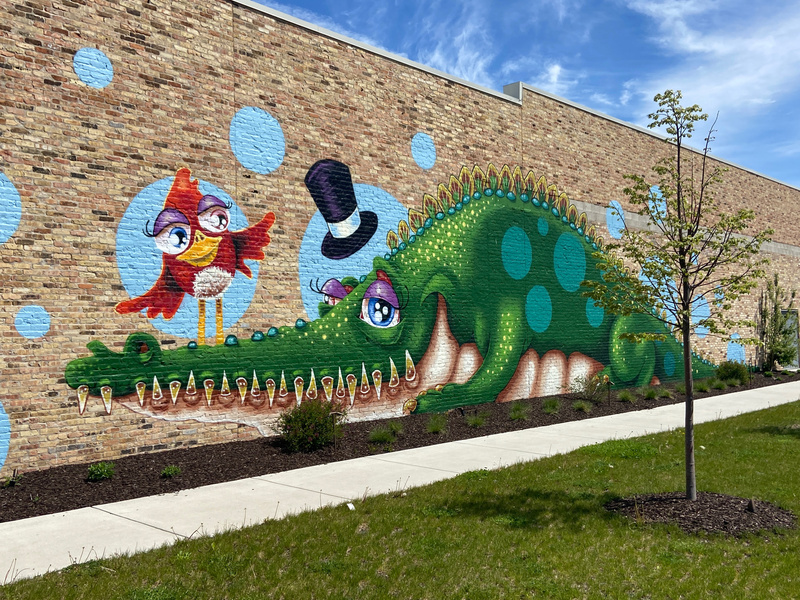 mural in West Allis by artist unknown.