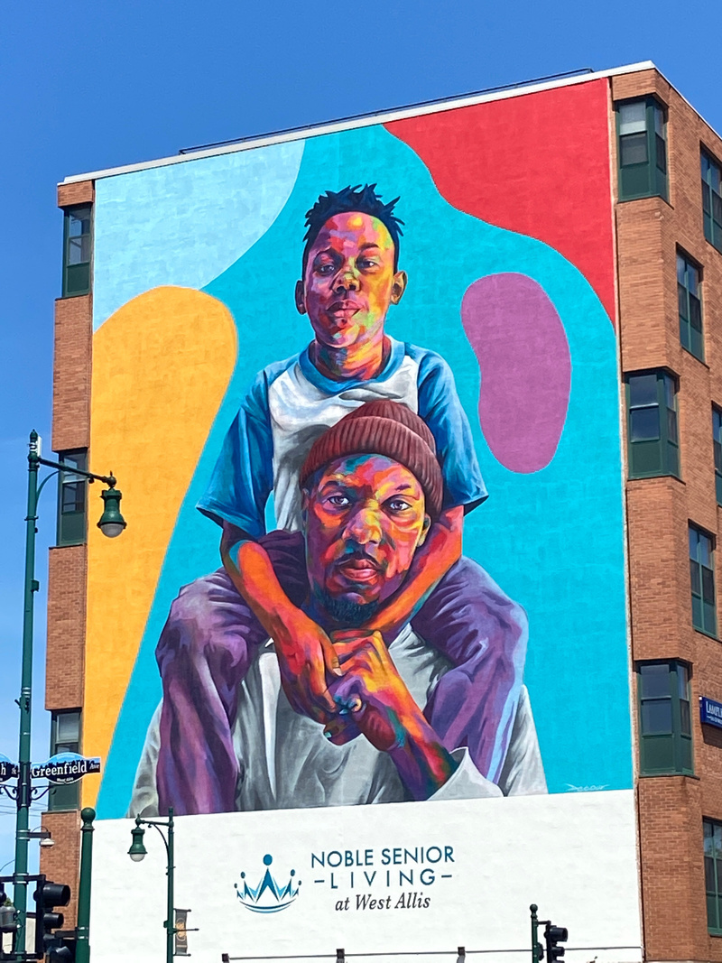 mural in West Allis by artist unknown.