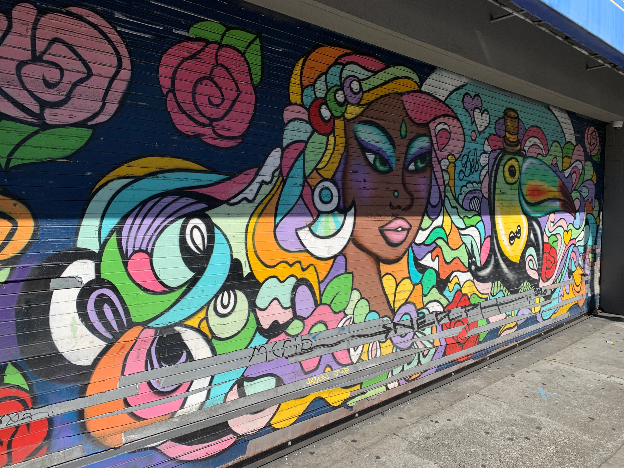 mural in San Francisco by artist Deb.