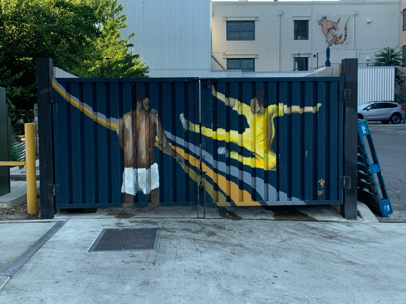 mural in Sacramento by artist unknown.