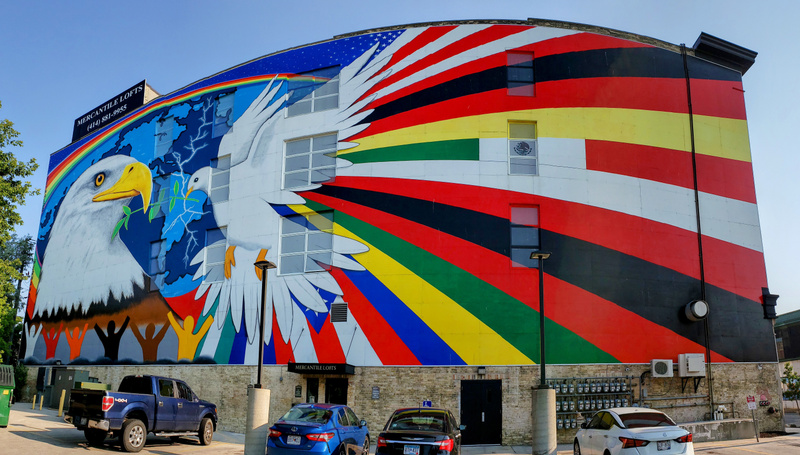mural in Milwaukee by artist unknown.