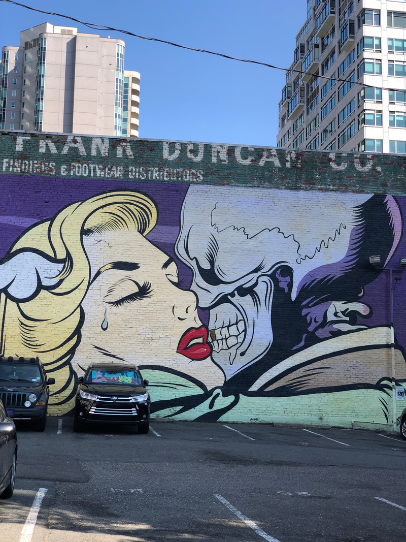 mural in Seattle by artist DFace.