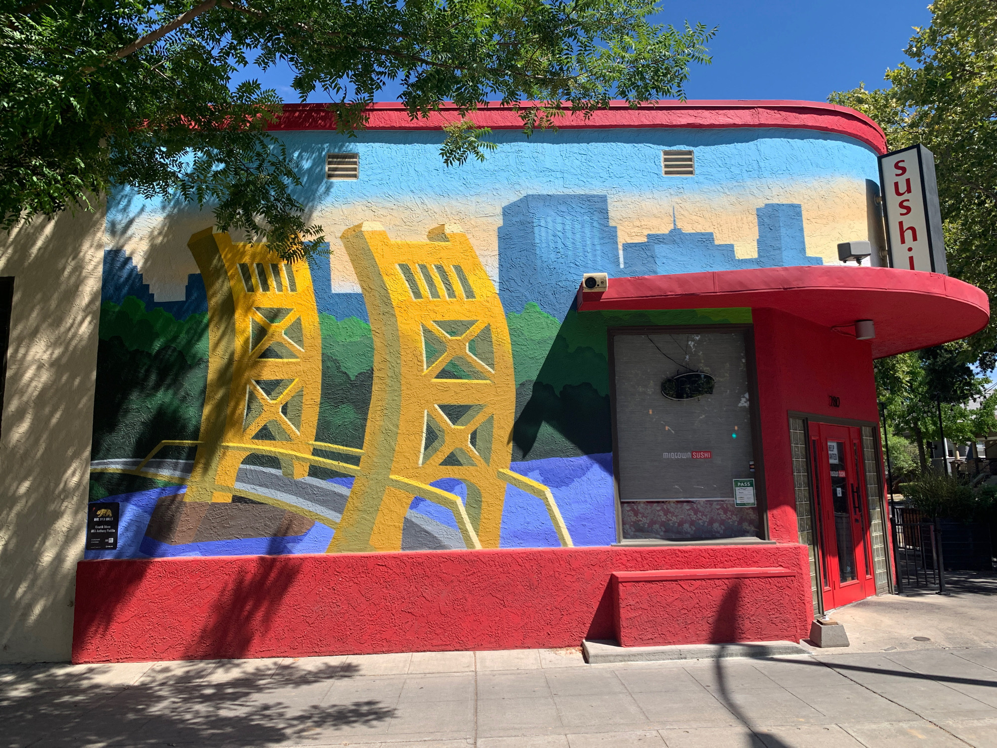 mural in Sacramento by artist unknown.