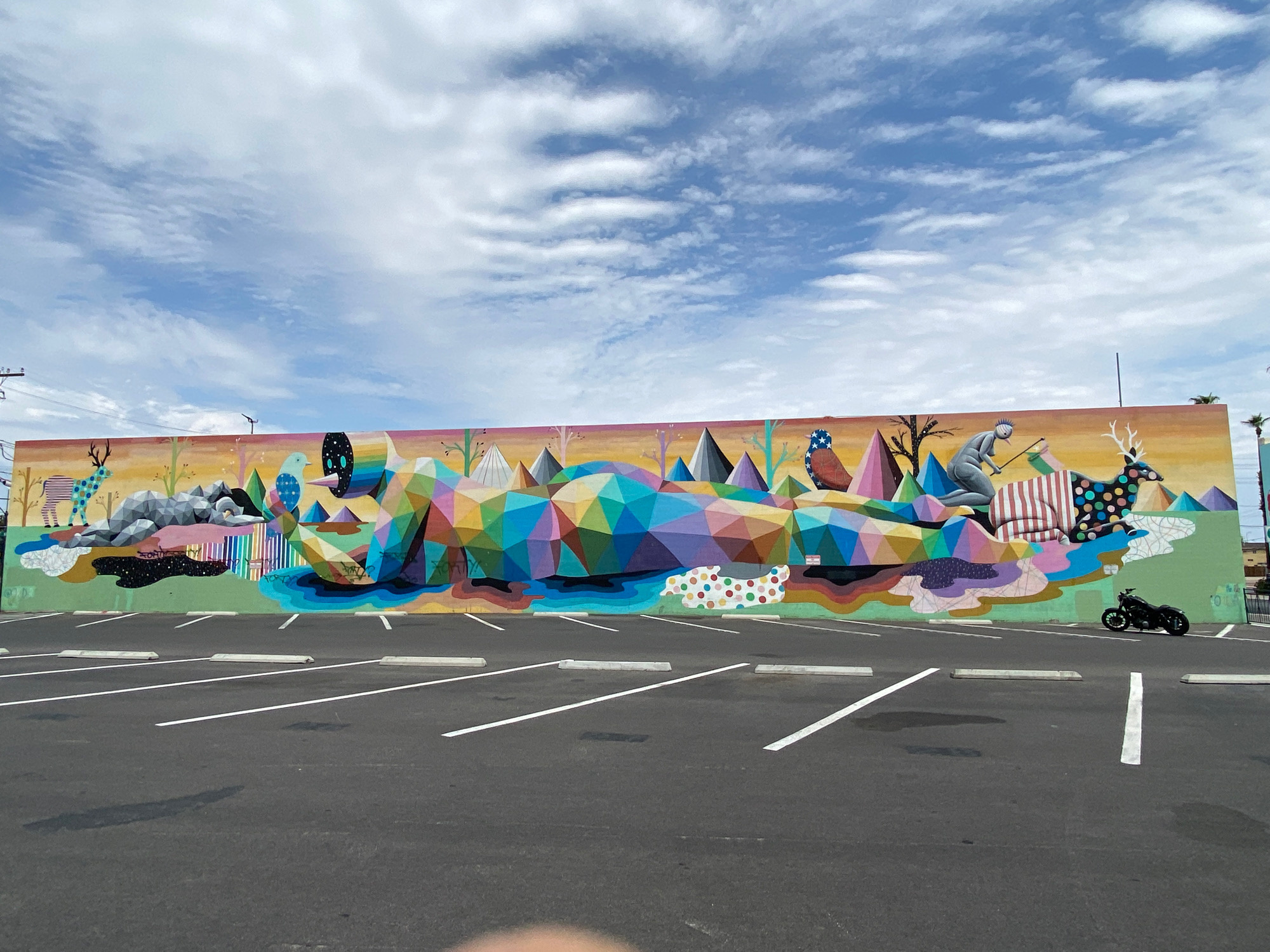 mural in Las Vegas by artist Okuda San Miguel.