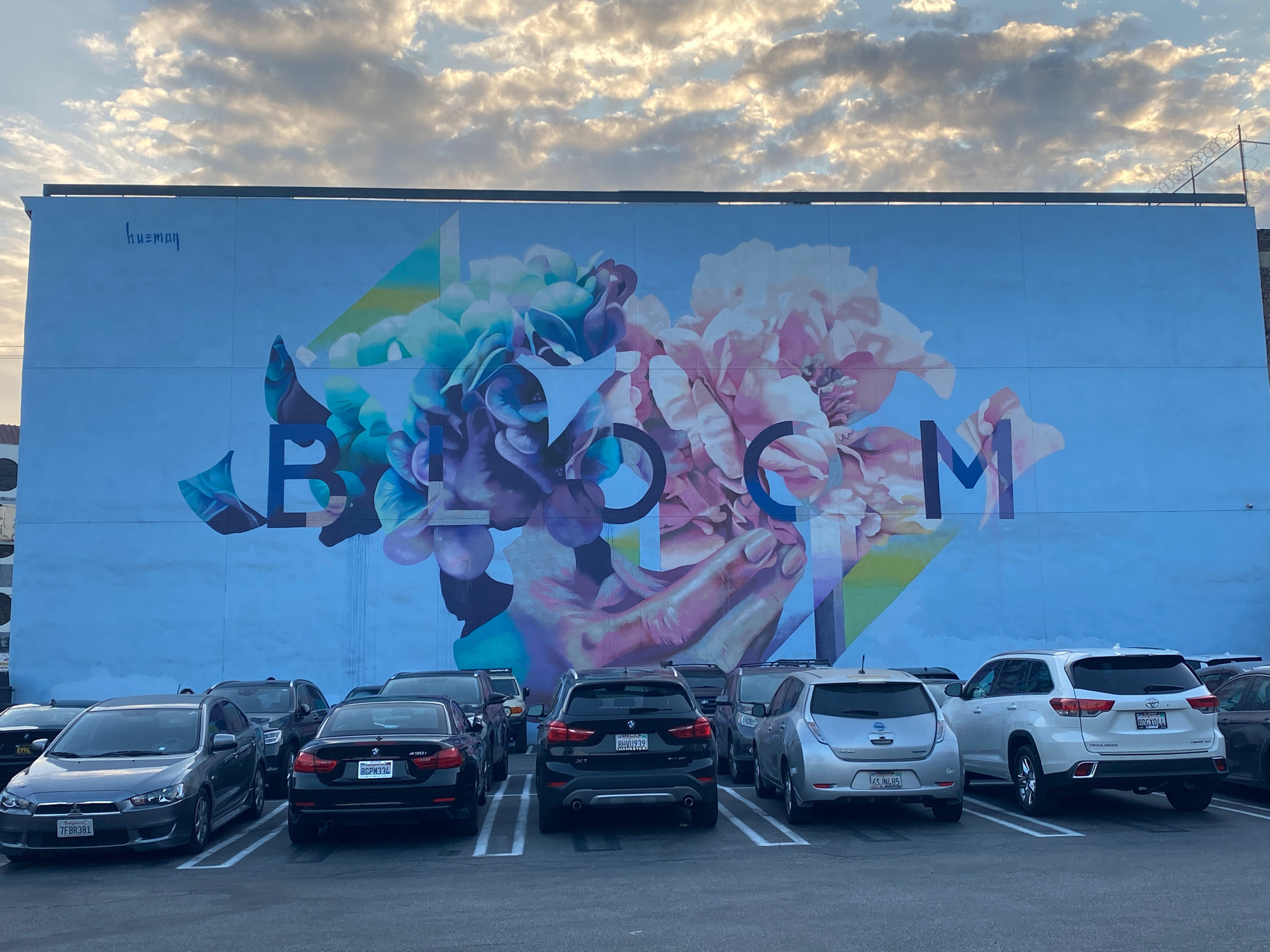 mural in Los Angeles by artist Hueman.