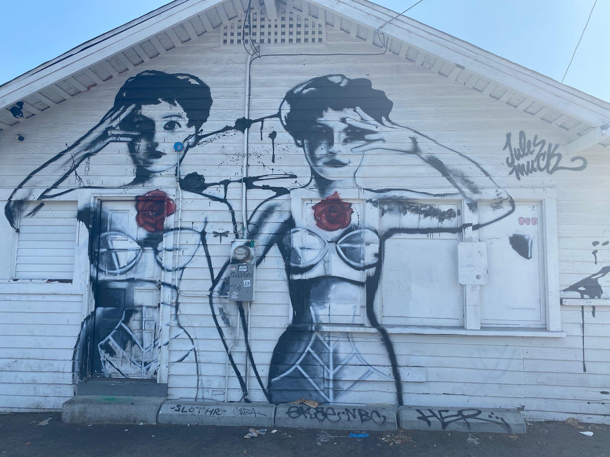 mural in Los Angeles by artist Jules Muck.