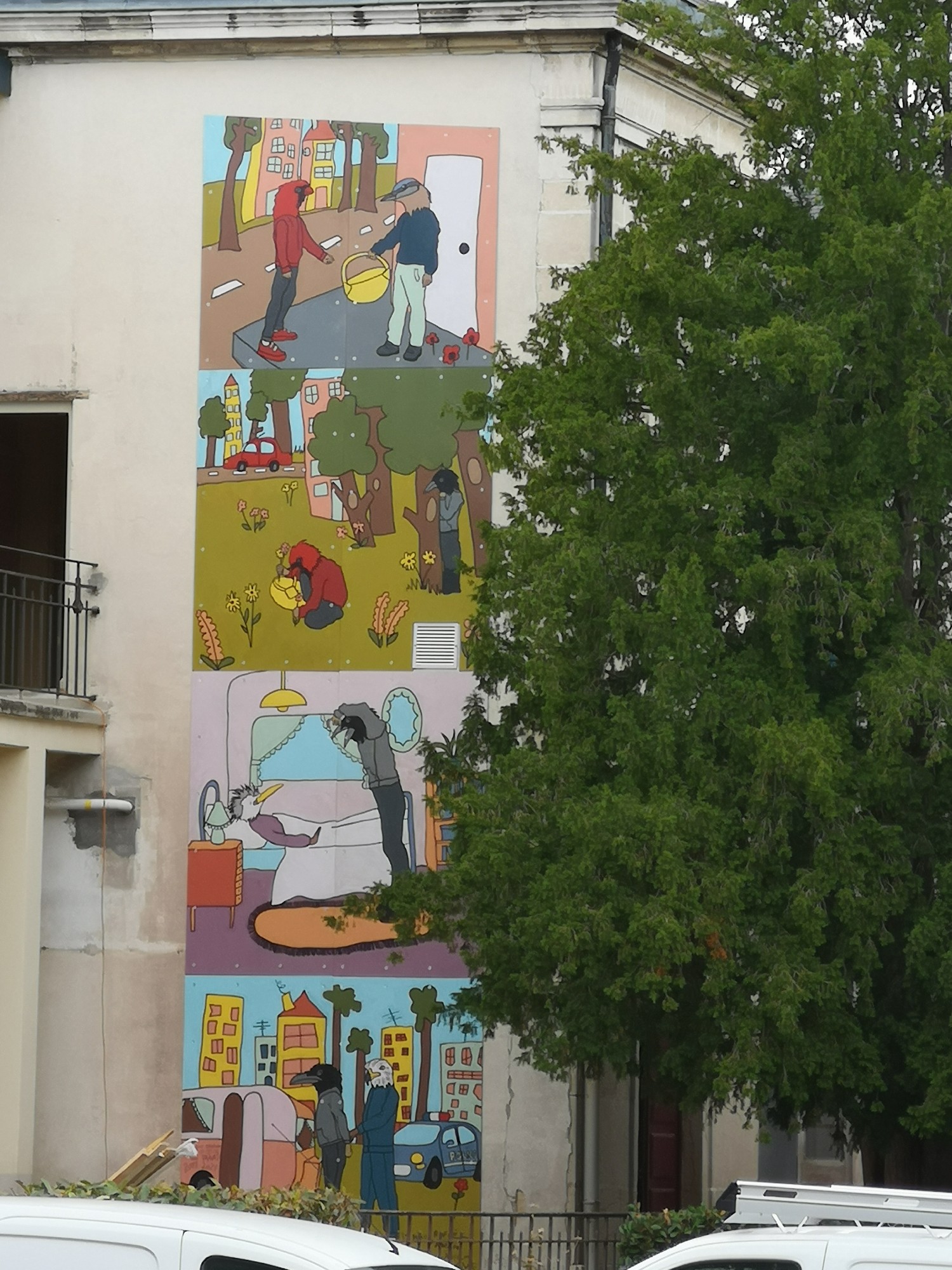 mural in Chalon-sur-Saône by artist unknown.