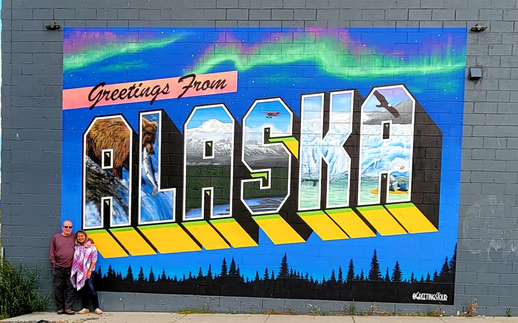 mural in Anchorage by artist Greetings Tour.