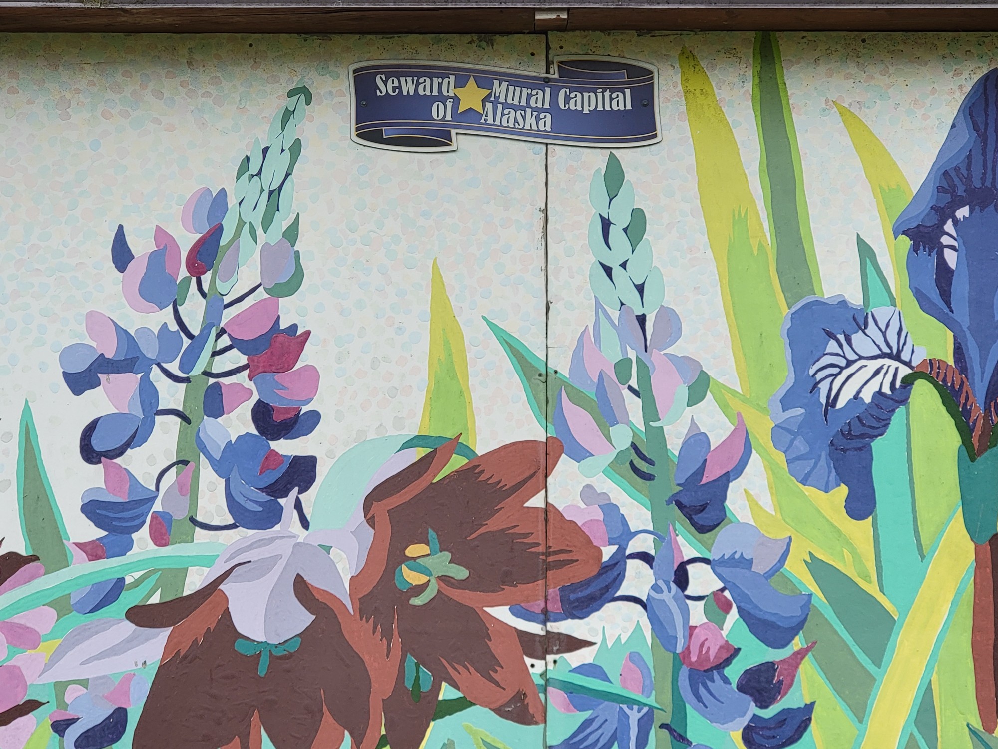 mural in Seward by artist unknown.