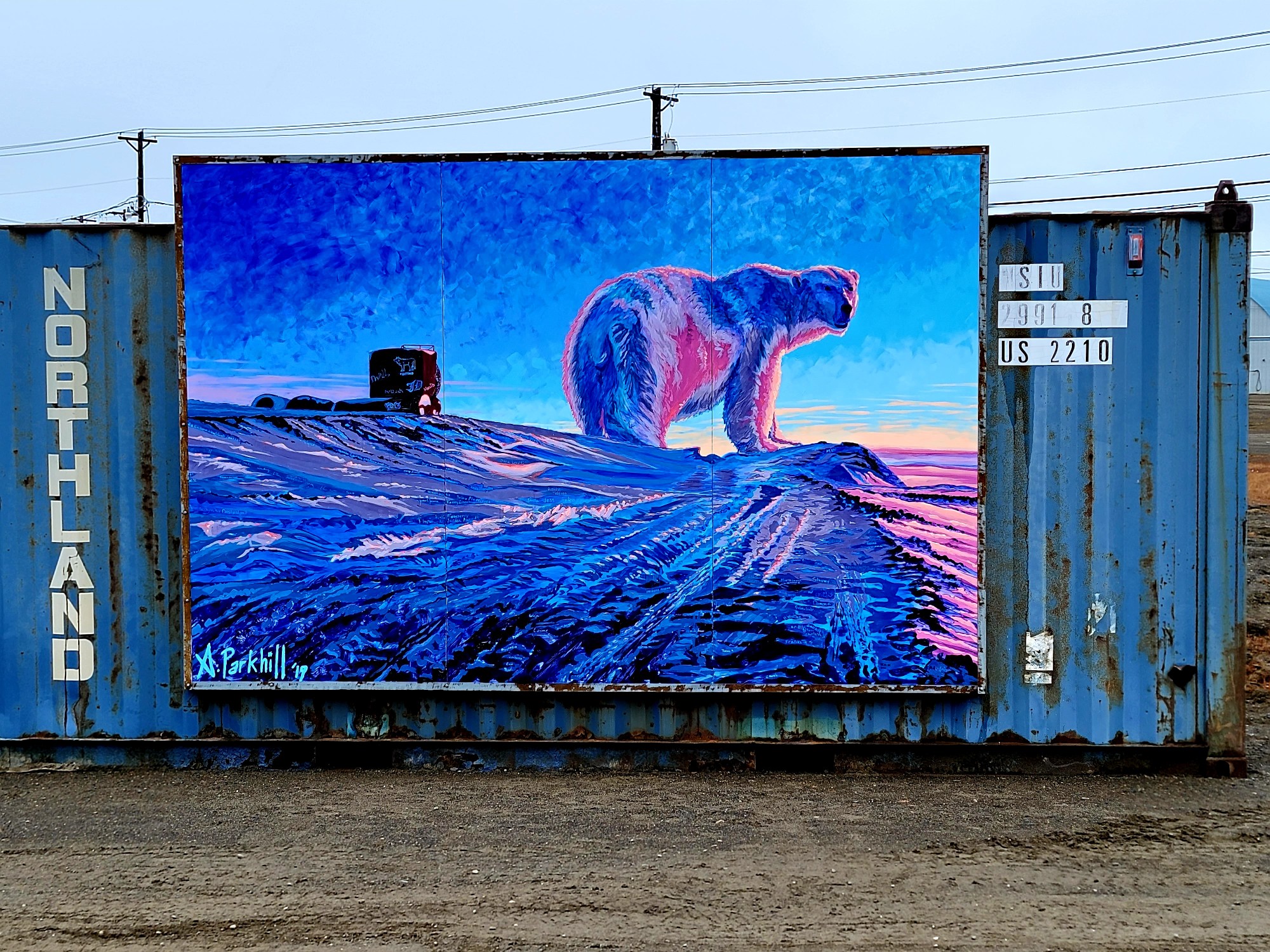 mural in Utqiagvik by artist unknown.