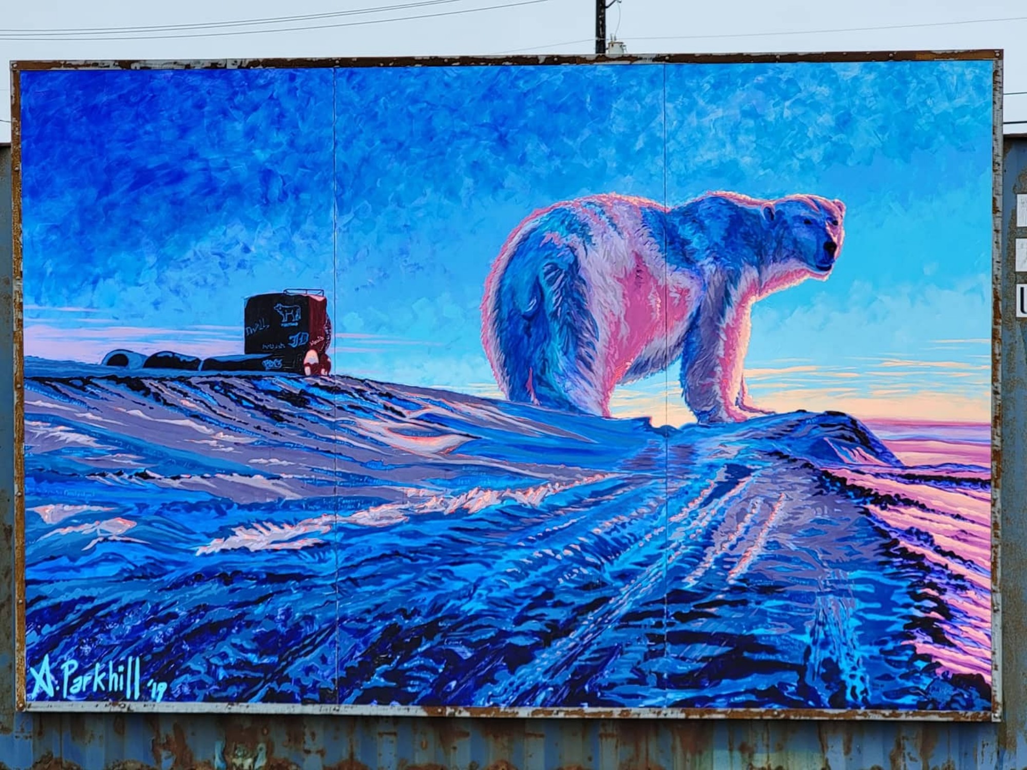 mural in Utqiagvik by artist unknown.