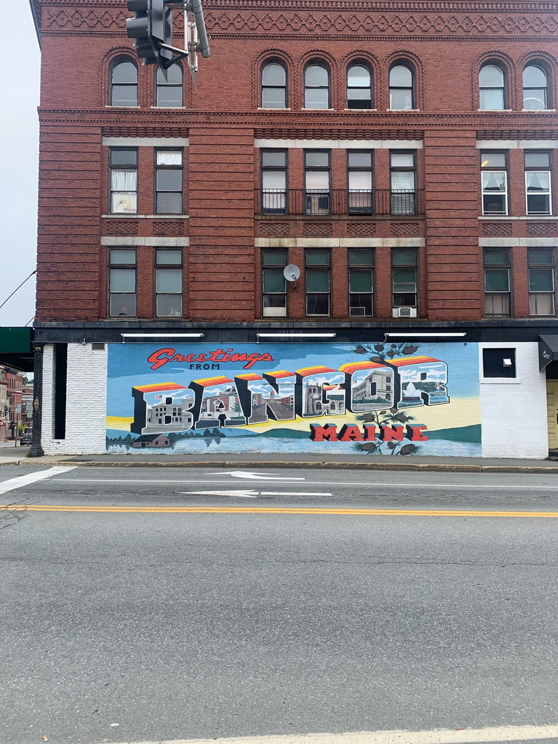 mural in Bangor by artist unknown.