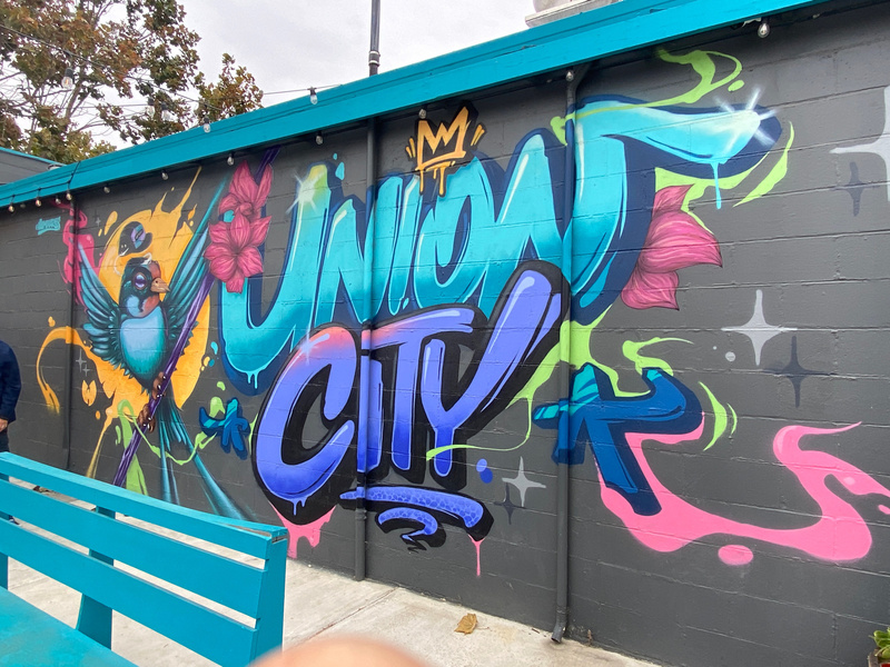 mural in Union City by artist illuminaries.