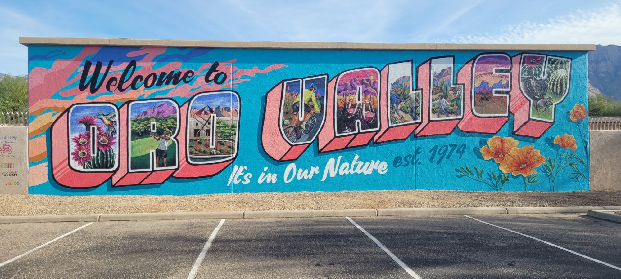 mural in Oro Valley by artist unknown.