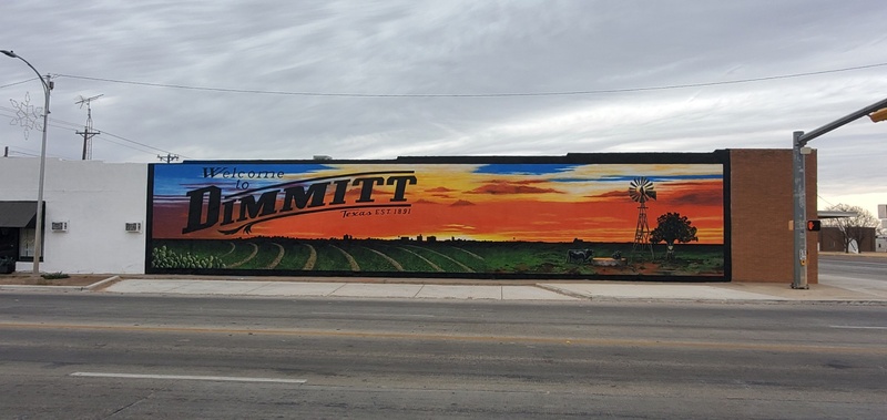 mural in Dimmitt by artist unknown.