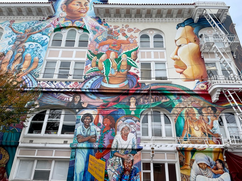 mural in San Francisco by artist unknown.