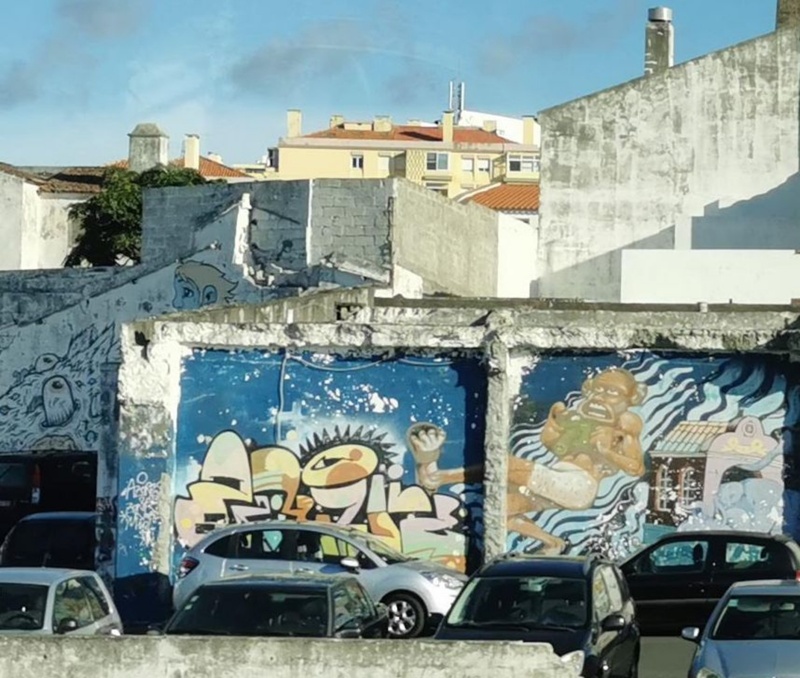 mural in Ponta Delgada by artist unknown.