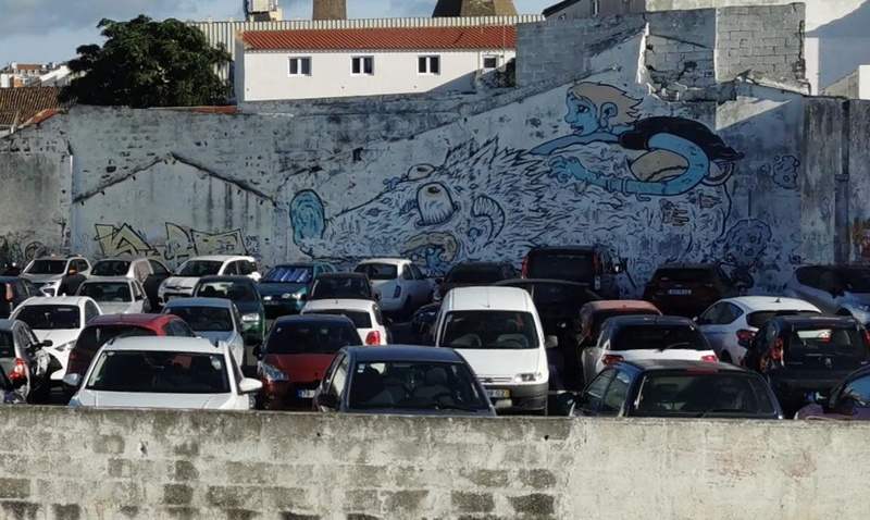 mural in Ponta Delgada by artist unknown.